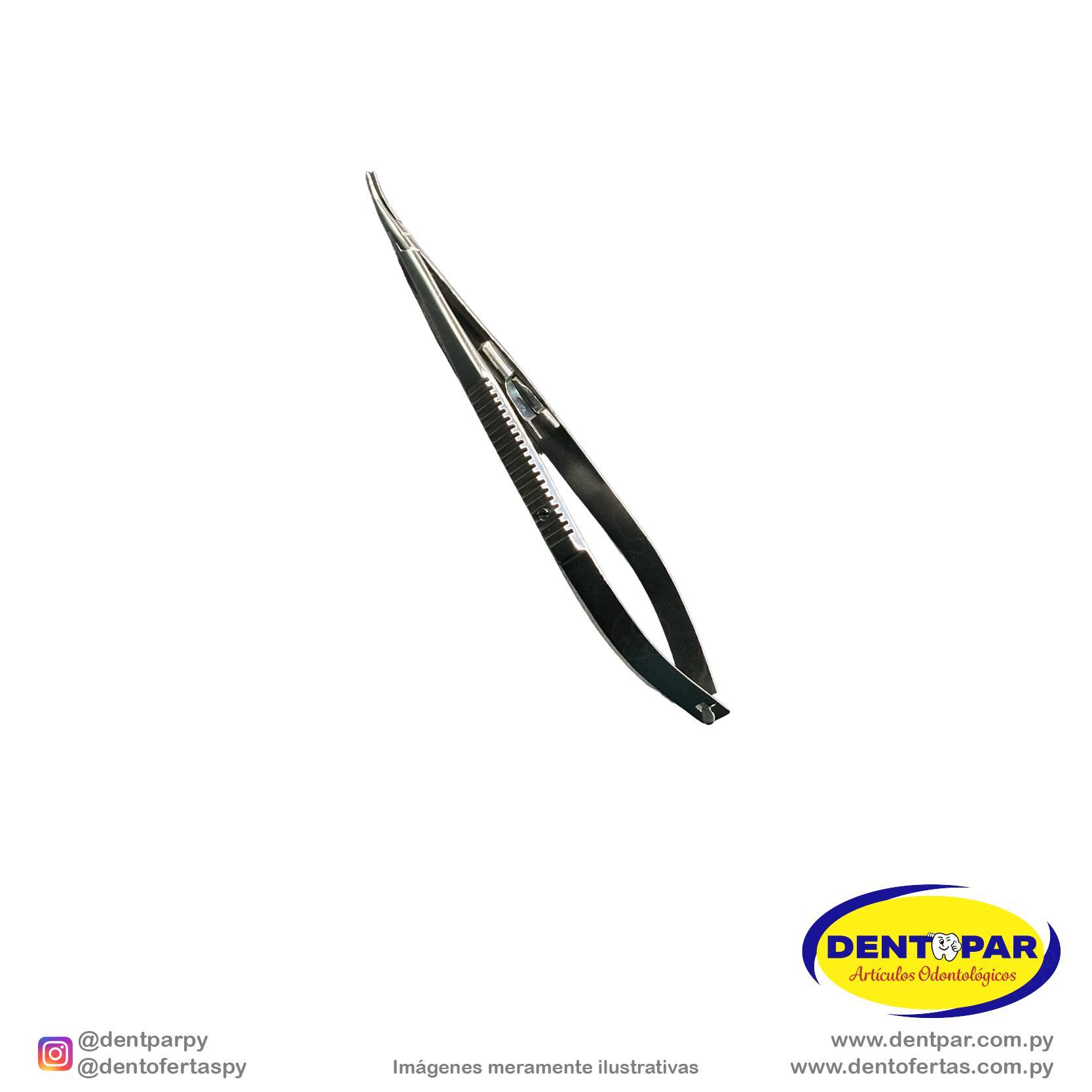 Imagen del producto Porta Aguja Castroviejo 14cm CURVO