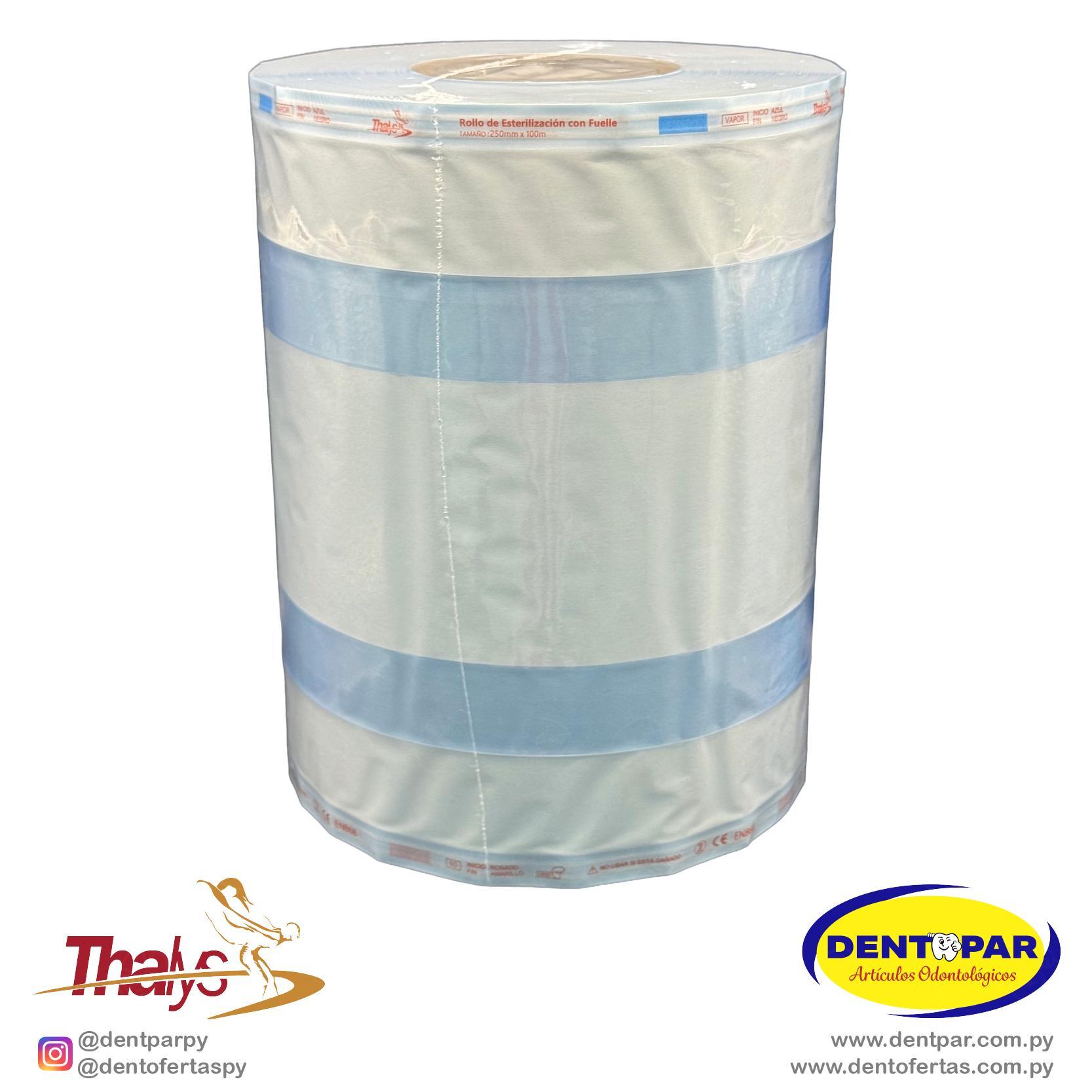 Imagen del producto Rollo P/ Esterilizar C/ FUELLE 250mm C/ 100m