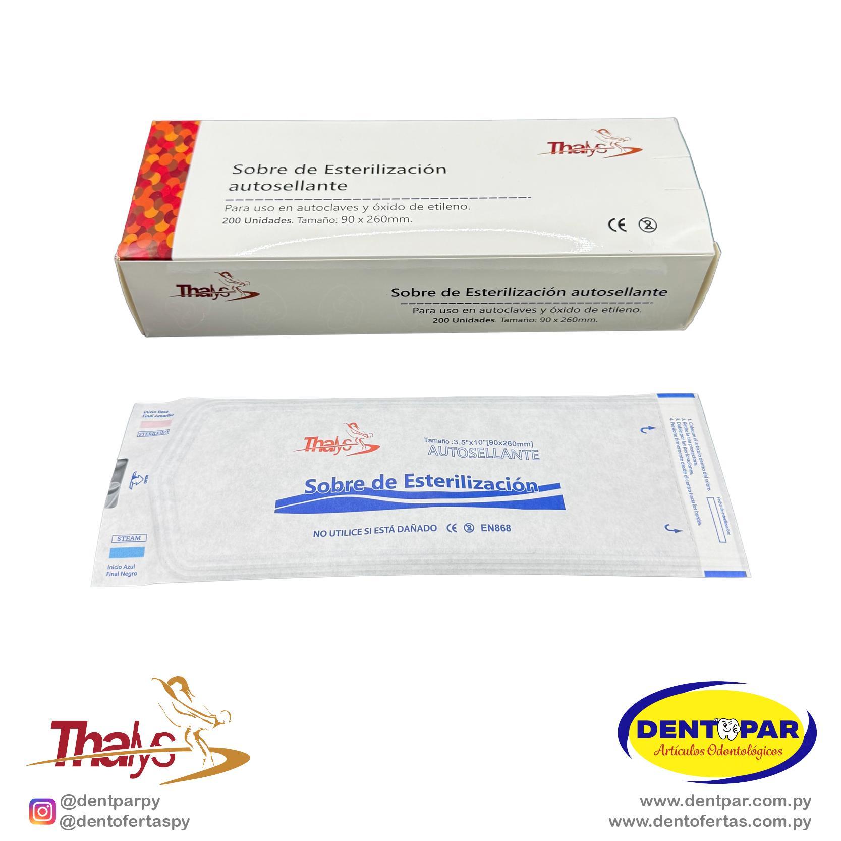 Imagen del producto Sobre P/ Esterilizar 90*260mm C/200