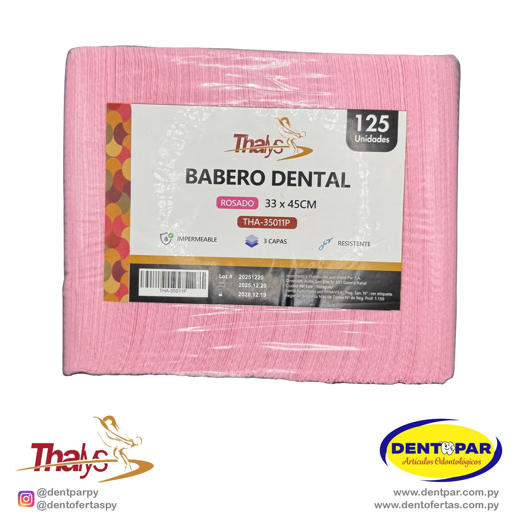 Imagen del producto Babero Dental C/125 ROSA