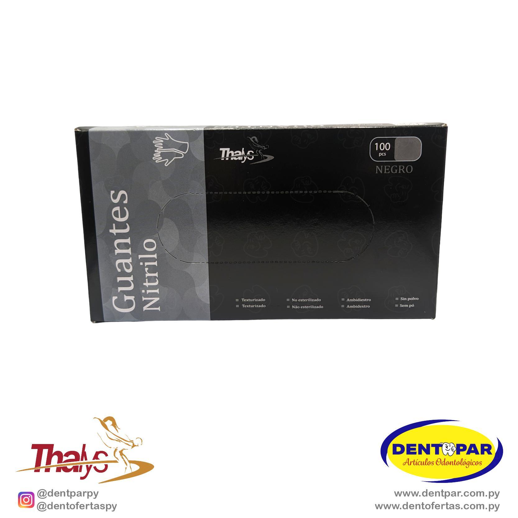 Imagen del producto Guantes Nitrilo C/100 NEGRO