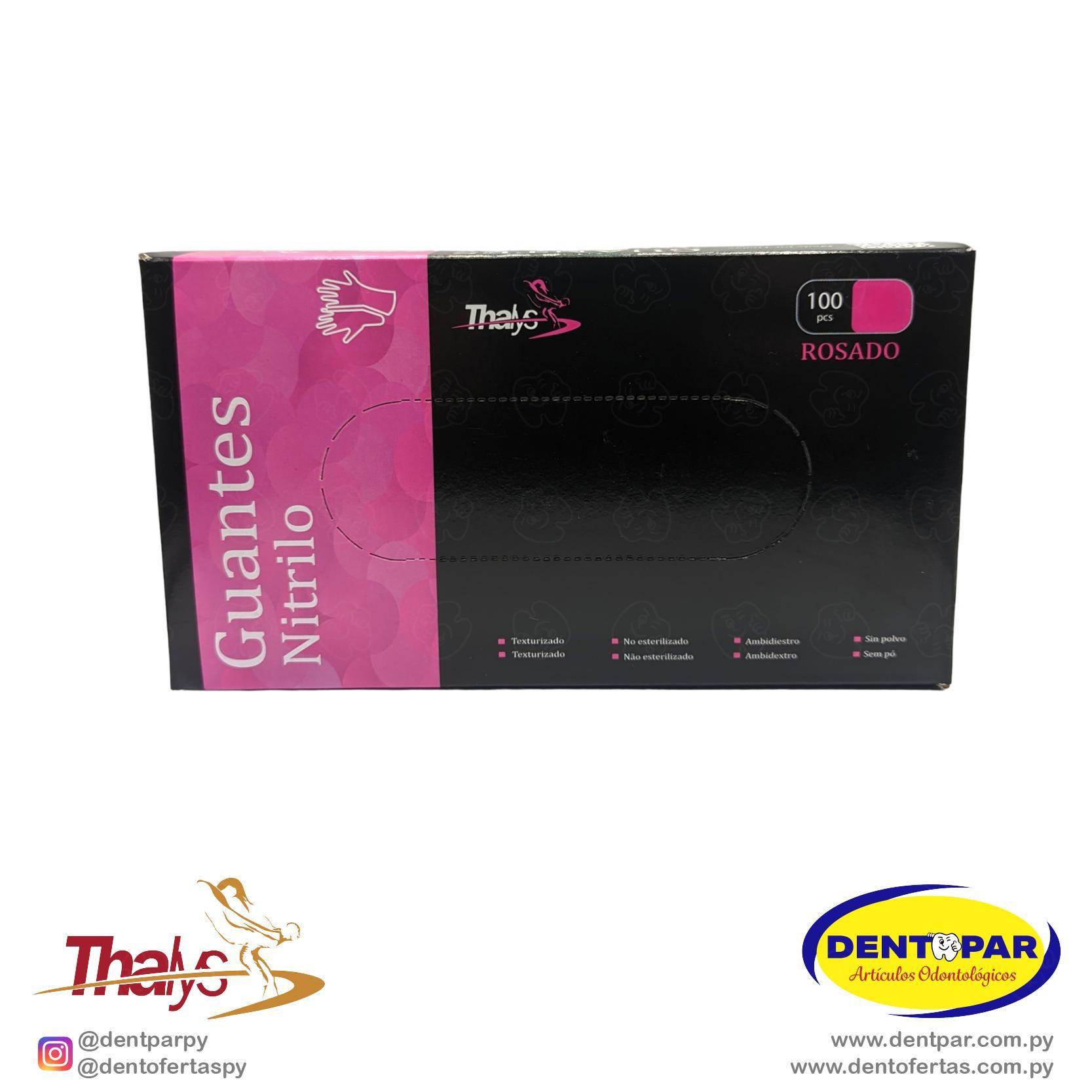 Imagen del producto Guantes Nitrilo C/100 ROSA
