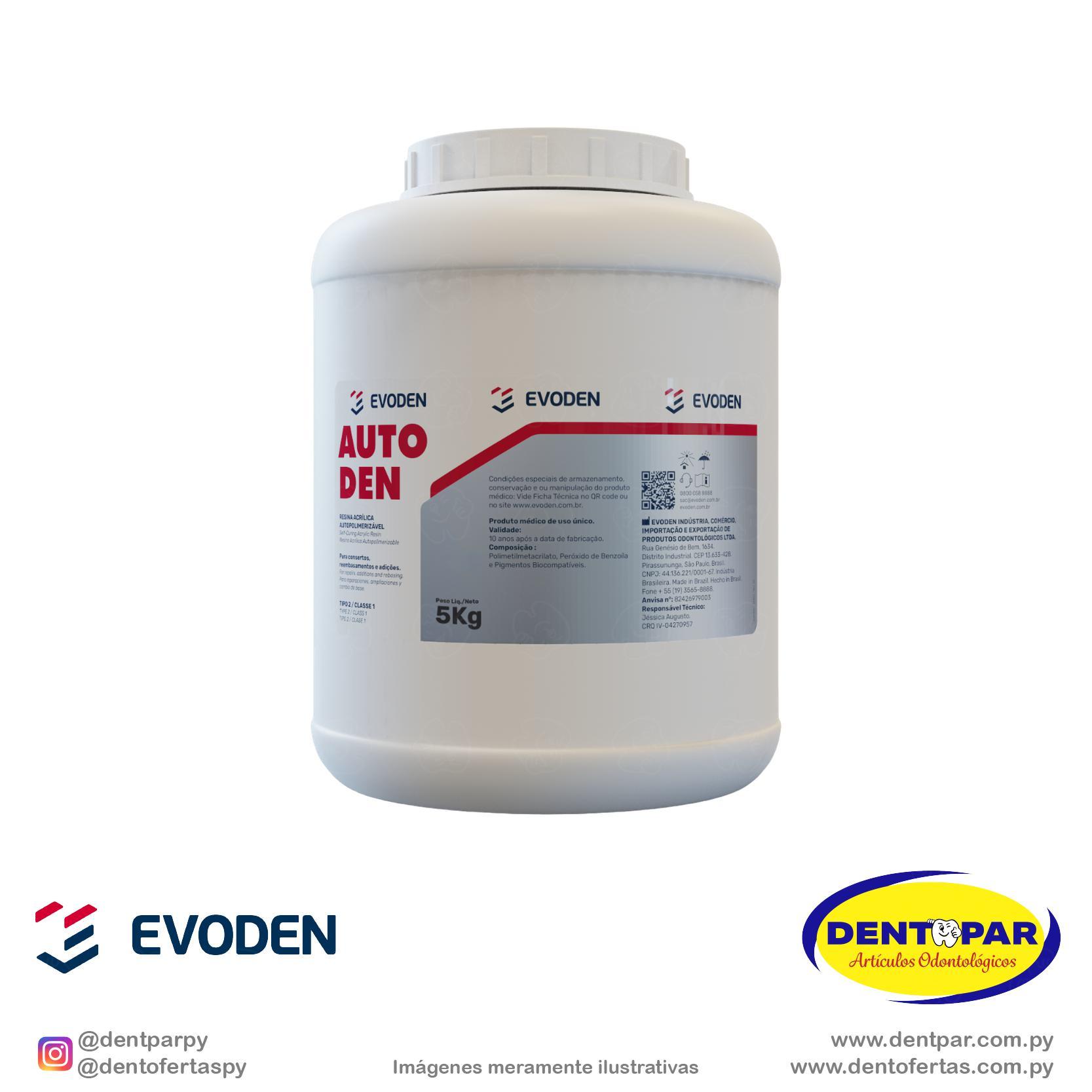 Imagen del producto Resina Acrílica Autopolimerizable Autoden - POLVO