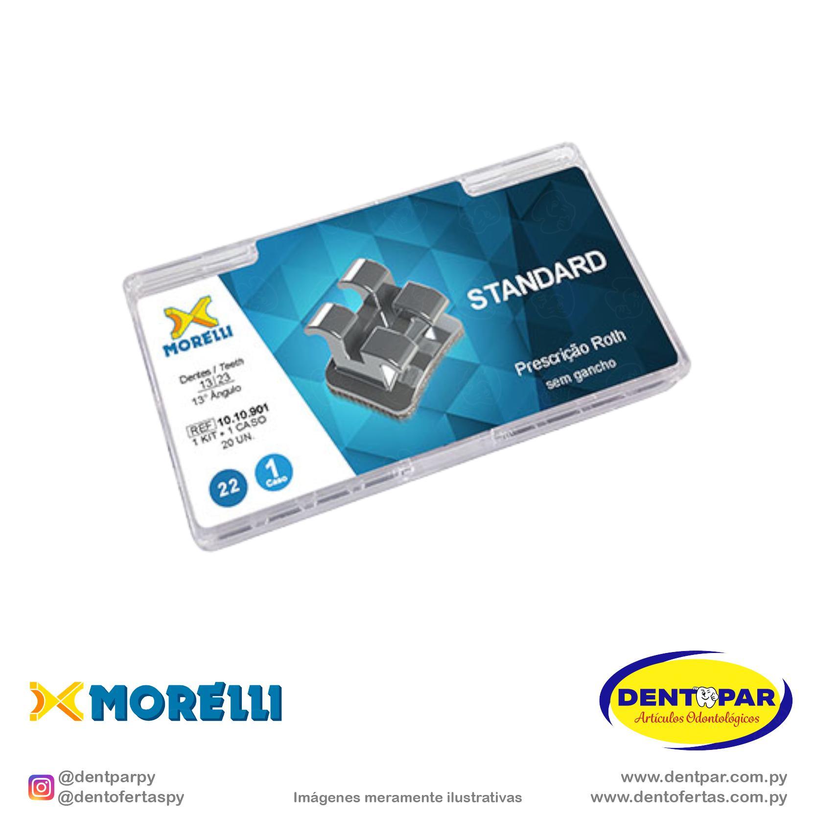 Imagen del producto Conj. brackets Roth 022 S/ Ganchos
